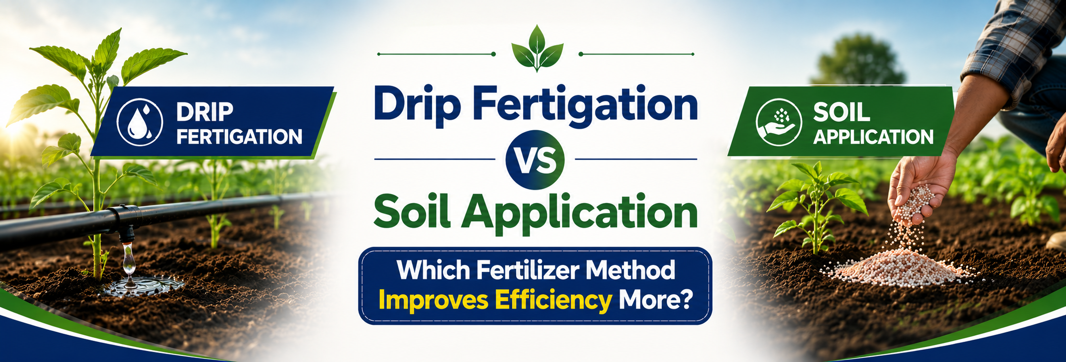 Drip Fertigation vs Soil Application: Which Fertilizer Method Improves Efficiency More?